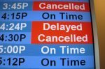 Cancelled trains travelling to London offices