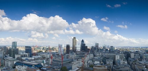 Skyline of London offices to rent