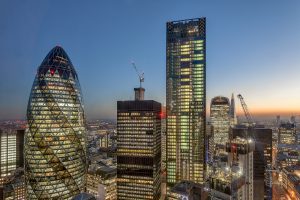 Serviced office in Central London City skyline