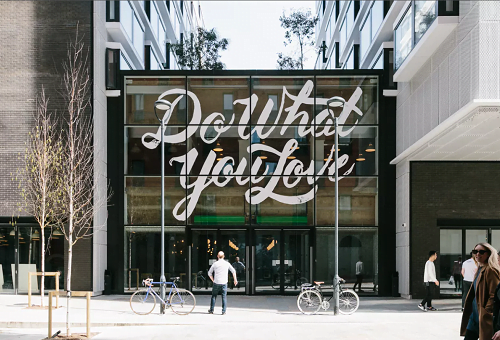 WeWork Old Street Exterior Motivational Quotes