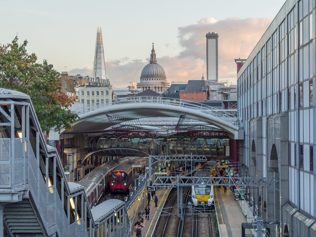 Farringdon Station with City Views