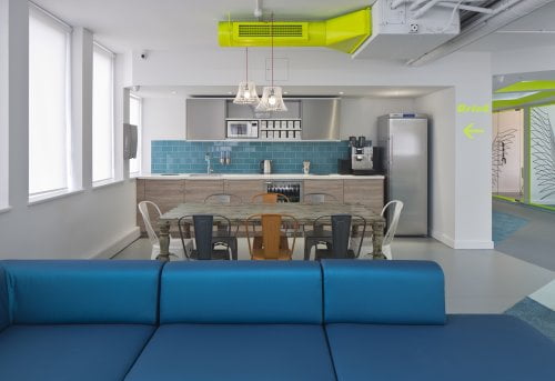 Co-working in Angel London office space to rent Kitchen