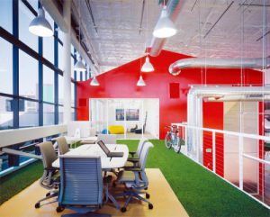 Google office space biophilic interiors