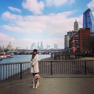 Loius dog and Mel River Image