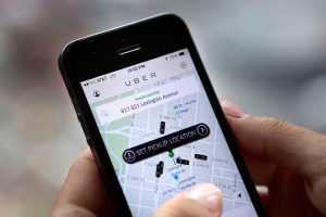 Uber in London app