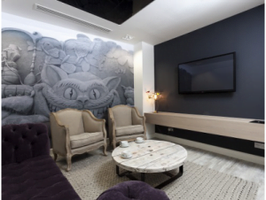 office rental in London Waterloo lounge area